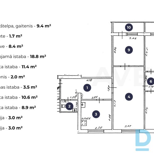 Pārdod dzīvokli Straupes iela 2, Inciems, Krimuldas pagasts, Siguldas novads, 81m², 4 ist.