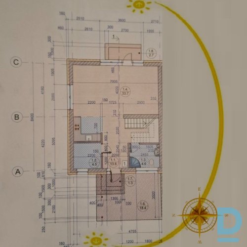 Izīrē māju Ūdru iela, Mārupe, Mārupes pagasts, Mārupes novads, Latvija, 130m²