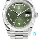Pārdod Rolex Day-Date 40mm Platinum Green Arabic