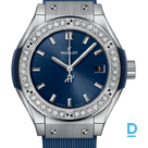 Pārdod Hublot Classic Fusion 29 Titanium Blue Diamonds