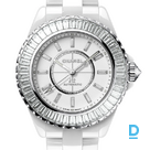 Pārdod Chanel J12 Baguette Diamond Bezel Watch