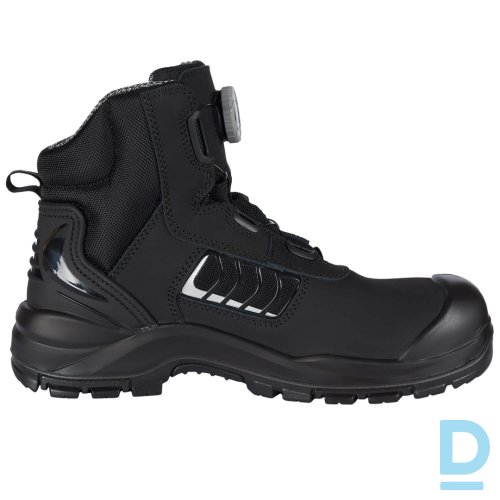 Darba Puszābaki Ādas Siltināti Spin On NARVIK Stepo S3 SRC CI Waterproof O2Dry Membrane 3M Thinsulate Breathable Black Drošības Darba Apavi Specapavi