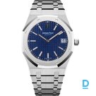 Pārdod Audemars Piguet Royal Oak Extra Thin 39mm Blue Jumbo 