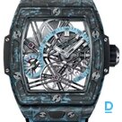 Pārdod Hublot Spirit of Big Bang Tourbillon Carbon Sky Blue