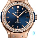 For sale Hublot Classic Fusion 38 King Gold Blue Diamonds 
