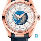 For sale Omega Aqua Terra 150m Co-Axial Master Chronometer GMT Worldtimer 43 mm