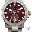 For sale Ulysse Nardin Marine Diver Burgundy 