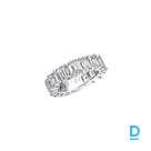 Pārdod Graff Emerald Cut Diamond Wedding Band (Size 48)