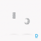 For sale Graff Laurence Graff Signature Triple Pavé Diamond Hoop Earrings