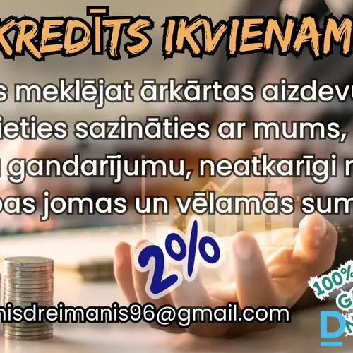 Piedāvā Aizdevumi no privātpersonām