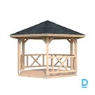 Wooden gazebo "Recreation" 9.9 m2