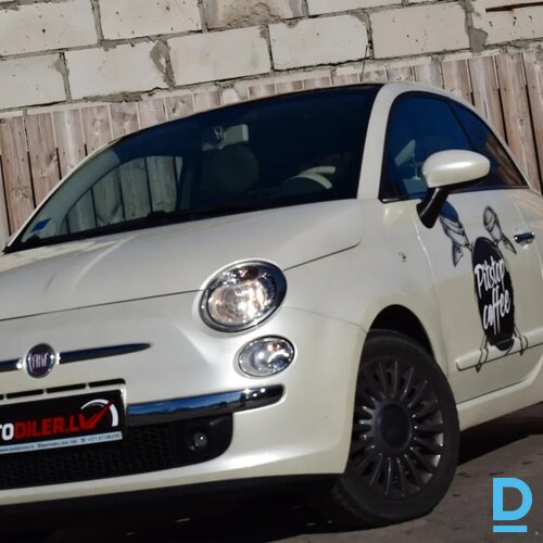 Pārdod Fiat 500 1.3i, kafijas auto, 2012