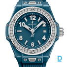 For sale Hublot Big Bang 33 One Click Petrol Blue Ceramic Diamonds