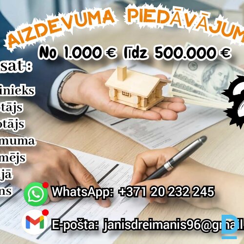 Piedāvā Aizdevumi no privātpersonām Piedāvā Aizdevumi no privātpersonām