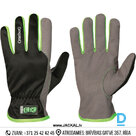 Рабочие перчатки из синтетической кожи AMARA Granberg Fearless Performance MacroSkin Pro Breathable Black Grey NORWAY Аксессуары для защитной рабочей одежды
