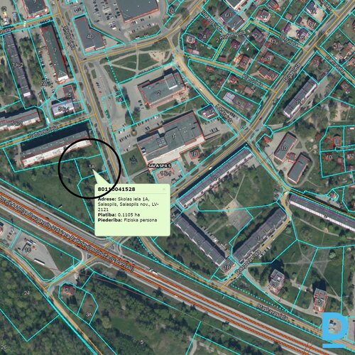 Pēdējais brīvs zemes gabals centrā Skolas ielā, ļoti perspektīvā vietā