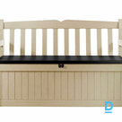 Dārza sols - mantu kaste KETER EDEN GARDEN BENCH 265 L, bēša/brūna