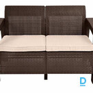 Dubultdīvāns KETER CORFU LOVE SEAT brūns