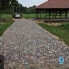 Small size, irregular shaped granite paving stone for sale