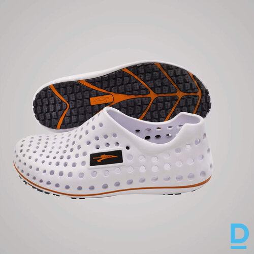 Pārdod Vīriešu sandales Ūdens Apavi ar Neslīdošu Zoli Viegli TIGER AQUA GRIP System EVA Spirit of Grip White France Izcils Saķeres Koeficients Ūdens Sporta Aktivitātei Ikdienai