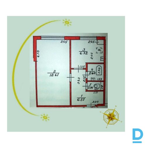 Pārdod dzīvokli Enerģētiķu 6, 36m², 1 ist.