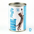Konservi kaķiem FLUFFY, ar zivīm, 410g (450-24987)