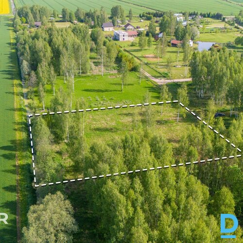 Pārdošanā līdzens 5014 m² zemes gabals privātai apbūvei netālu no Jaunolaines.Ze