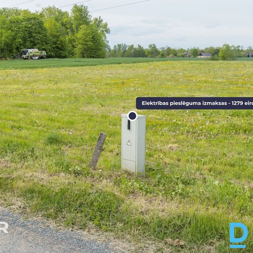 Pārdošanā ļoti plašs 4560 m² zemes gabals privātai apbūvei pie Dobeles.Spiediet 