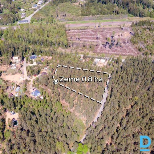 0.8 ha zeme, Zaķīši, Meža miers, Inčukalna pagasts, Siguldas novads, Latvija.