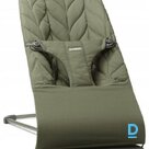 BabyBjörn šūpuļkrēsls Bliss Woven/Petal quilt Dark green 006140