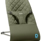 BabyBjörn šūpuļkrēsls Bliss Woven/Classic quilt Dark green 006046