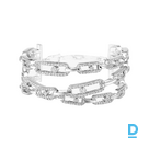 Pārdod Messika Move Link 3-row diamond cuff