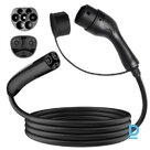 EV Charge AUX1675T2 Premium EU CE Universal Cable 11 KW 16A Type 2 to Type 2 7.5M Black (AUX1675T2)