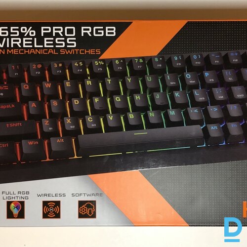 Pārdod KRUX Atax 65% PRO RGB Wireless (Gateron Yellow Pro) 