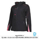 Рабочие куртки для женщин Softshell JUSTINE Nine Worths Stretch Multipocket Black Pink FRANCE Рабочая одежда Рабочая одежда Защитная одежда