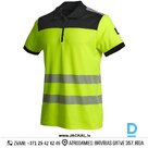 Рабочая рубашка поло Hi-Vis НОВАЯ MARS Nine Worths Рабочая рубашка поло Светоотражающая защитная рабочая одежда Желтый Черный ФРАНЦИЯ Рабочая одежда Спецодежда