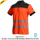 Рабочая рубашка поло Hi-Vis НОВАЯ рабочая рубашка поло MARS Nine Worths светоотражающая защитная рабочая одежда оранжевого и черного цвета ФРАНЦИЯ рабочая одежда защитная одежда