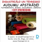 Poliestera audums dažādās krāsās.