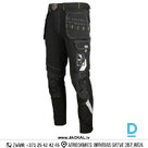 Darba Bikses ar Nokarenām Kabatām Plānas CLASSIC4DYNAMIC Spandex 4 Way Stretch Reflective Softshell Black Drošības Darba Apģērbs Specapģērbs Aizsargapģērbs