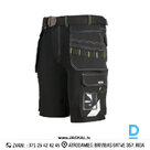 Darba Šorti ar Nokarenām Kabatām Plāni CLASSIC4DYNAMIC Spandex 4 Way Stretch Reflective Softshell Black Drošības Darba Apģērbs Specapģērbs Aizsargapģērbs
