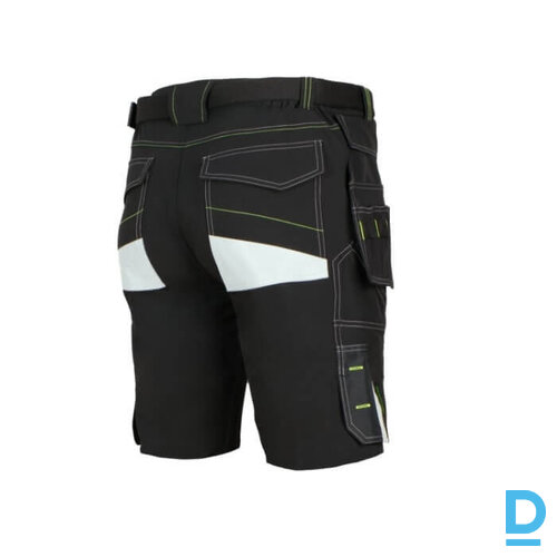 Darba Šorti ar Nokarenām Kabatām Plāni CLASSIC4DYNAMIC Spandex 4 Way Stretch Reflective Softshell Black Drošības Darba Apģērbs Specapģērbs Aizsargapģērbs