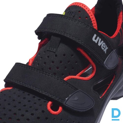 Darba Sandeles Kurpes 1 G2 UVEX S1P ESD SRC Ultra Lightweight Xenova Clima Zone Velcro Black Red GERMANY Drošības Darba Apavi Specapavi Aizsargapavi Darba Sandeles Kurpes 1 G2 UVEX S1P ESD SRC Ultra Lightweight Xenova Clima Zone Velcro Black Red GERMANY Drošības Darba Apavi Specapavi Aizsargapavi