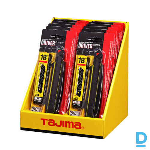 Papīra Nazis Griezējs ar Komfortablu Rokturi DC560B TAJIMA 18 mm Automatiskā Bloķēšana Black Yellow Rokas Darba Instrumenti Specinstrumeni Papīra Nazis Griezējs ar Komfortablu Rokturi DC560B TAJIMA 18 mm Automatiskā Bloķēšana Black Yellow Rokas Darba Instrumenti Specinstrumeni