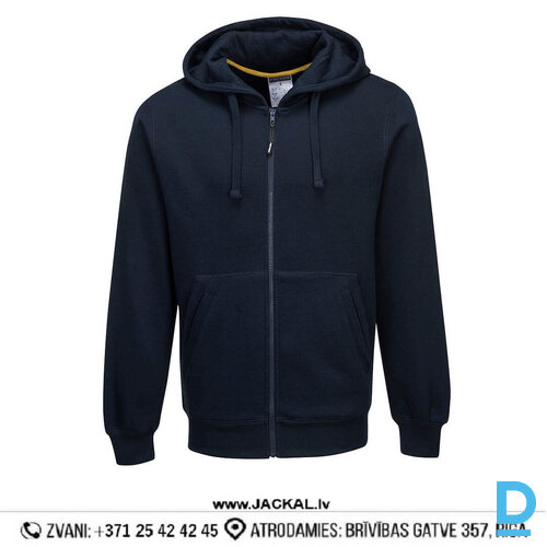 Darba Jaka Kapučjaka KS31 Portwest Workwear UPF UV Protection Cotton Plus Fabric Navy Blue IRELAND Drošības Darba Apģērbi Specapģērbi