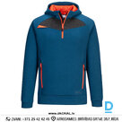 Darba Jaka Elastīga DX467 Portwest Workwear 4 Way Stretch Moisture Wicking Fabric Navy Blue Orange IRELAND Drošības Darba Apģērbi Specapģērbi