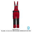 Darba Puskombinezons ar Ceļusargiem Komplektā T704 Portwest 4 Way Stretch Polycotton Black Red IRELAND Darba Apģērbs Specapģērbs