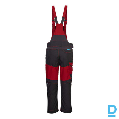 Darba Puskombinezons ar Ceļusargiem Komplektā T704 Portwest 4 Way Stretch Polycotton Black Red IRELAND Darba Apģērbs Specapģērbs Darba Puskombinezons ar Ceļusargiem Komplektā T704 Portwest 4 Way Stretch Polycotton Black Red IRELAND Darba Apģērbs Specapģērbs