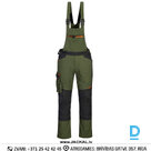 Darba Puskombinezons ar Ceļusargiem Komplektā T704 Portwest 4 Way Stretch Polycotton Black Olive Green IRELAND Darba Apģērbs Specapģērbs