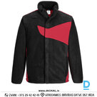 Darba Jaka Flīsa PW270 PORTWEST Anti Scratch Design Anti Pill Black Red IRELAND Drošības Darba Apģērbi Specapģērbi Aizsargapģērbi