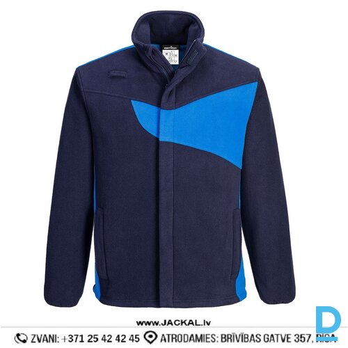 Darba Jaka Flīsa PW270 PORTWEST Anti Scratch Design Anti Pill Black Red IRELAND Drošības Darba Apģērbi Specapģērbi Aizsargapģērbi